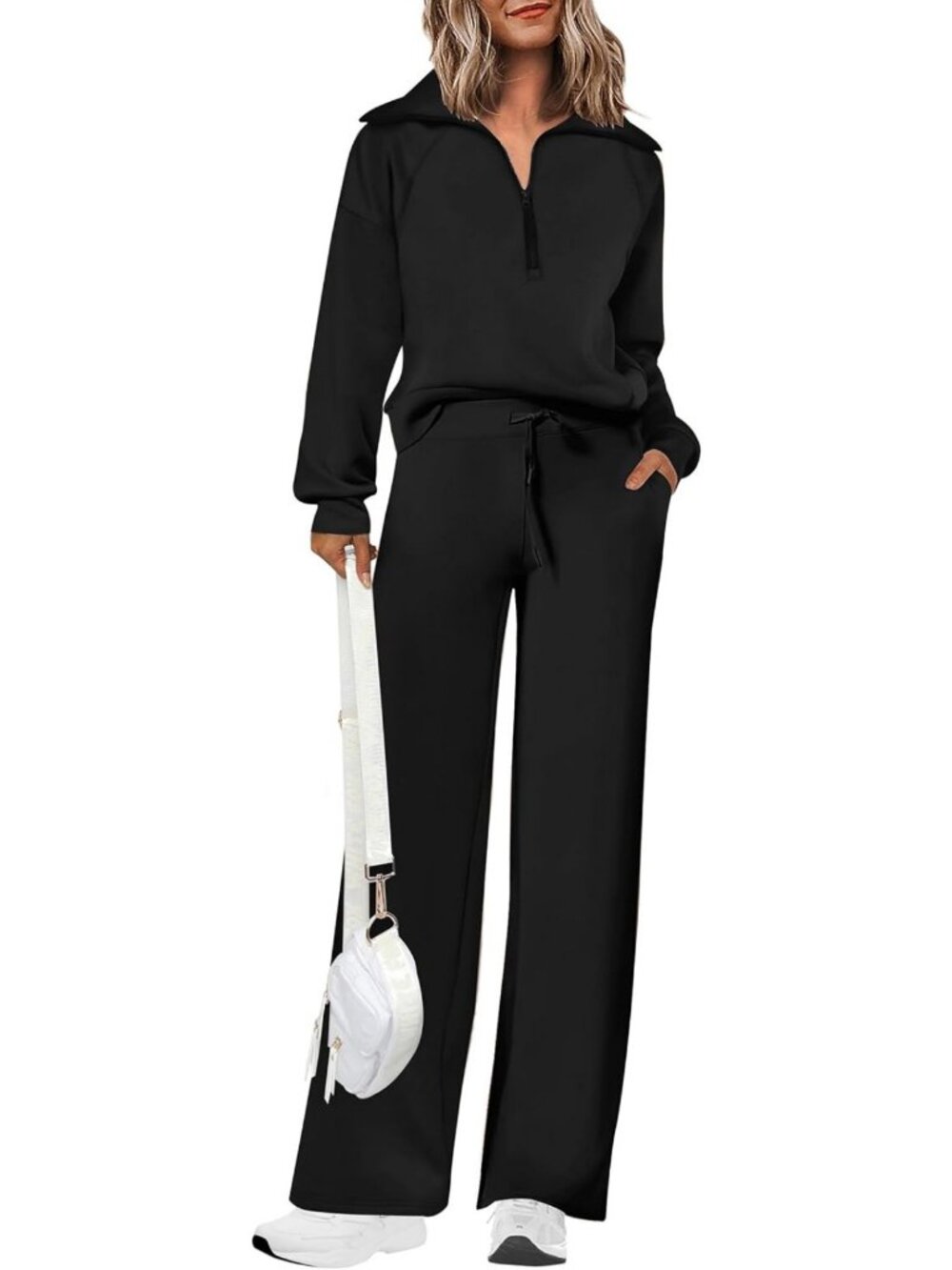 Cozy Women's 2-Piece Matching Lounge Set | Comfy Sweatsuit Outfit for Home